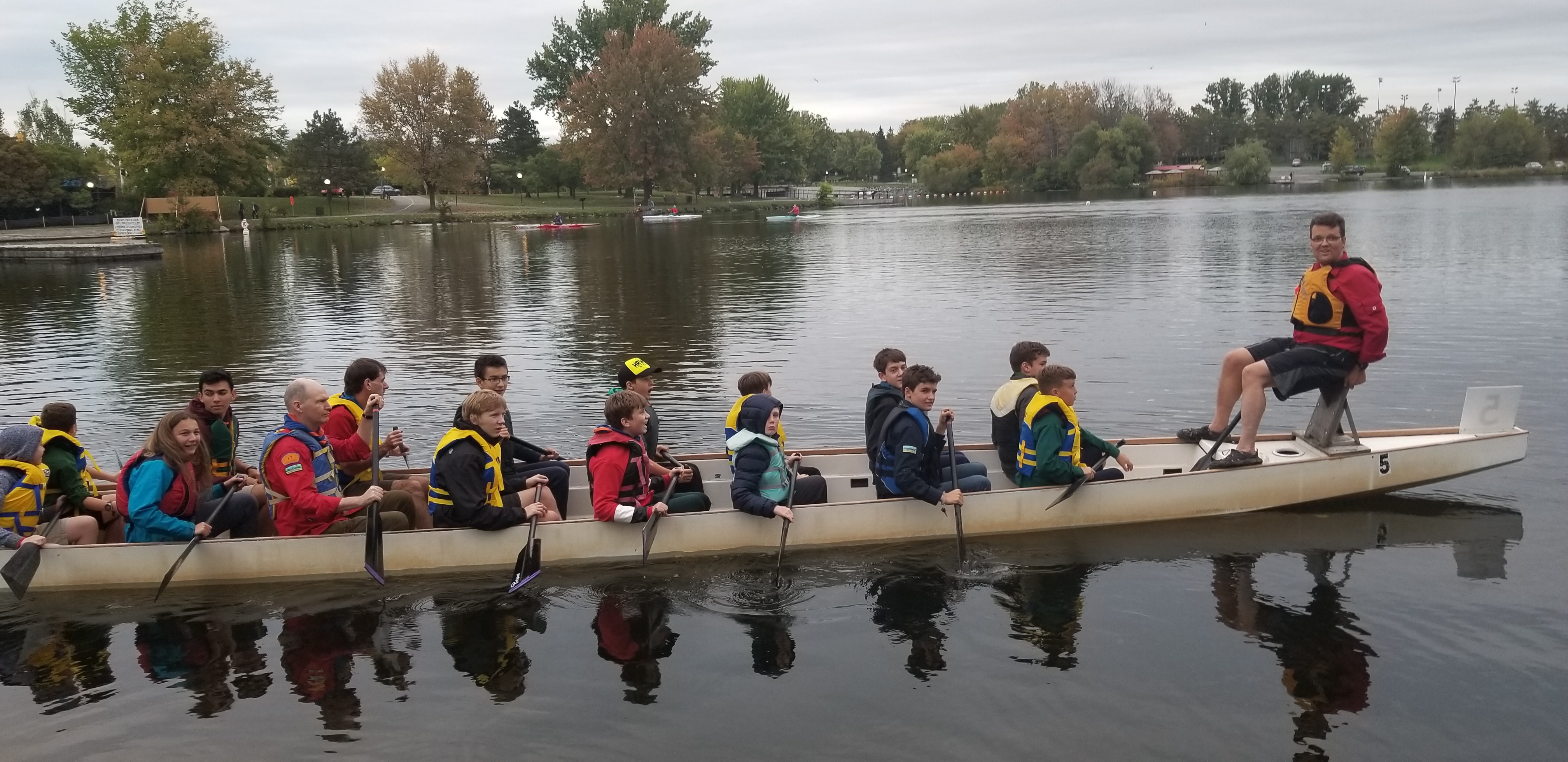 Dragon boat racing!